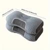 Bed neck pillow conducive to sleep, machine washable single pillow, gray core student bedroom pillow