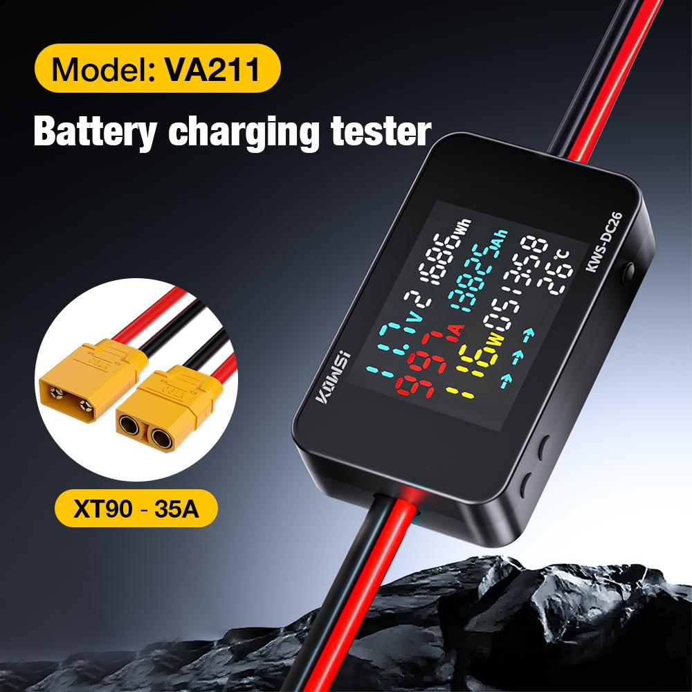 2025 KWS-DC26 Battery Charging Tester Monitor Battery Health Tester Analyzer Charging Tester Tool DC Power Energy Voltage Meter