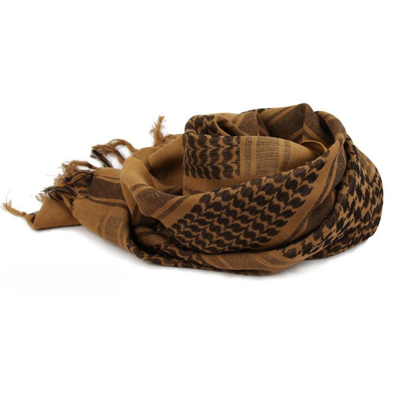 Top Blue Unisex Military Winter Shemagh Tactical Scarf 100% Cotton Keffiyeh Scarf Wrap Outdoor Hiking Hunting Windproof Sacrves