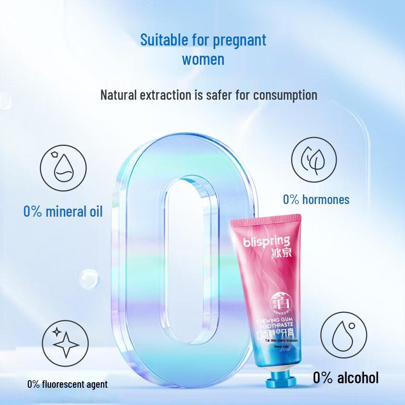 Ice Spring Chewing Gum Whitening Toothpaste Set (Cherry Blossom & Peach)