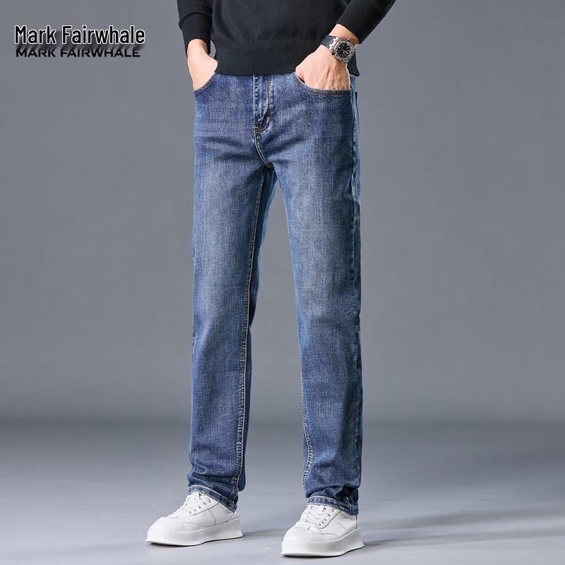 Mark Fairwhale Men's Washed Straight Leg Jeans