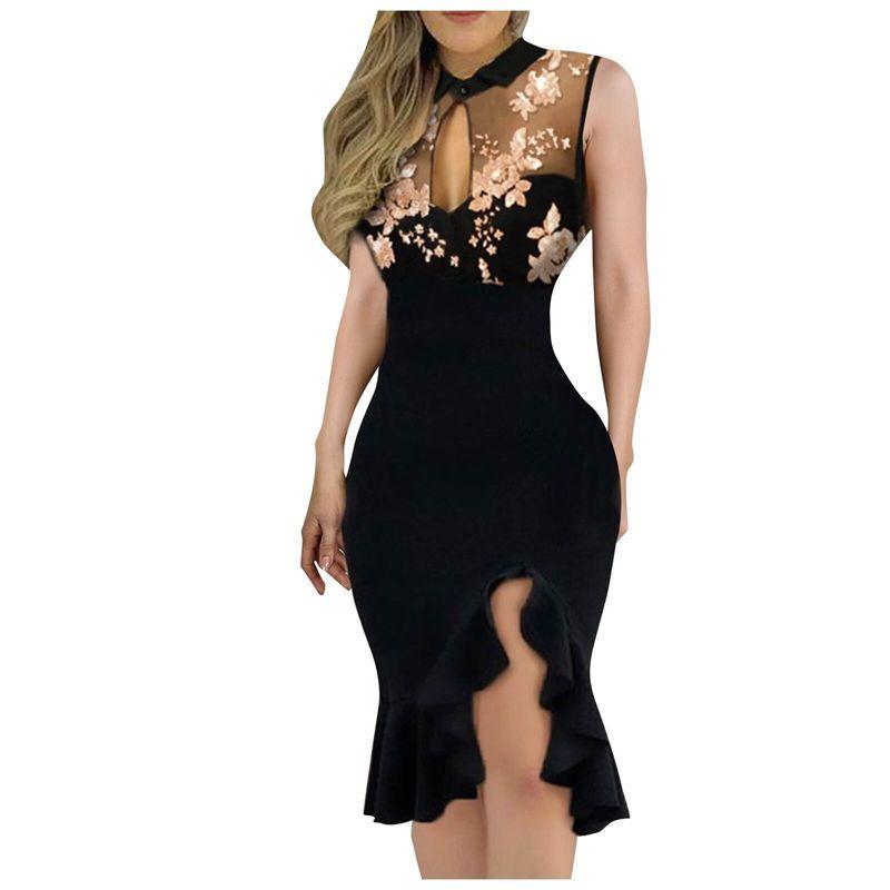 

Европейская станция Винтажная вышивка Неравномерная сетка с нагрудником Yellow XL