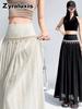 Flowing Bohemian Maxi Skirt for Women Summer Shell Design