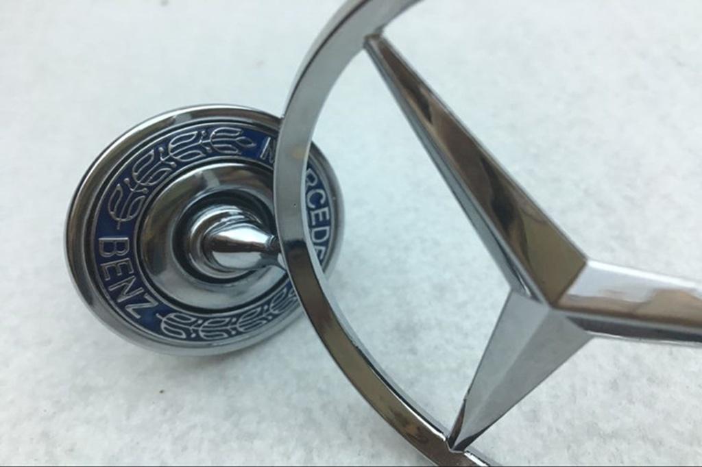 Premium Mercedes Benz Chrome Logo Hood Badge Emblem For Classic And Modern W201 W124