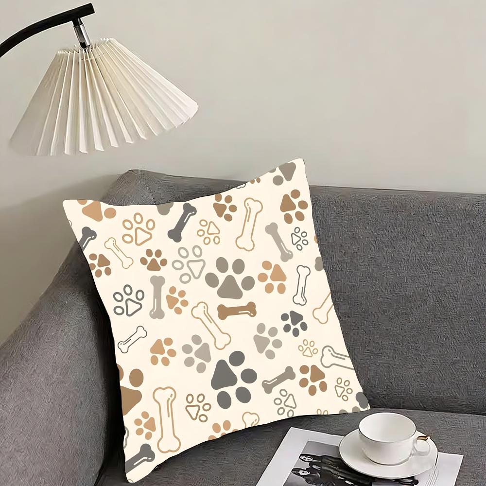 Paw Cute Cushion Cover Pillowcase Ultra Soft Skin Friendly Fabric Cloud Like Comfort  Concealed Zipper