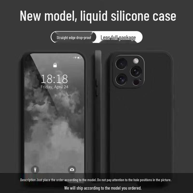 Apple 16Pro Solid Color Liquid Silicone Case: Drop-proof, Full Coverage, Simple Style, Skin-friendly Feel, High-end Quality.