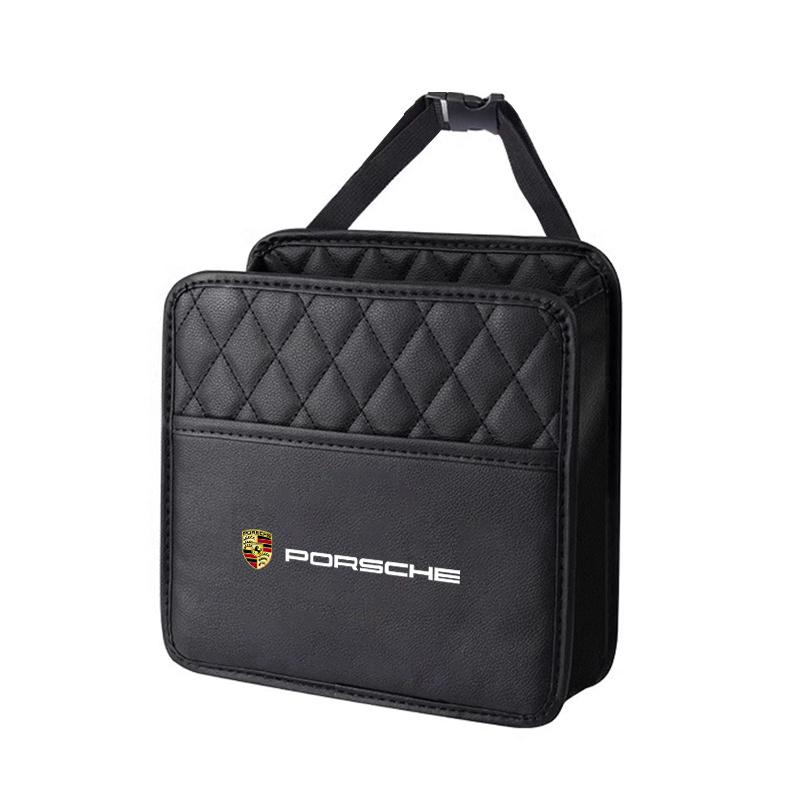 Samochodowy tylny bagażnik siedzenie elastyczny sznurek torba do przechowywania dla Porsche Cayenne Panamera Macan 911 718 Taycan Boxster Cayman Akcesoria