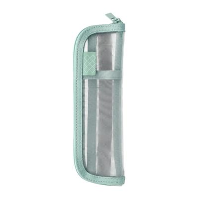 Mesh Pen Pouch with for Decorating Gray Band, Notebooks, Mesh, DA-PO06-GY