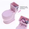 Detailed Dollhouses Bathroom Toilet Simulation Accessory With Sound Feature Ideal For 1/12 Scale Miniature Furniture
