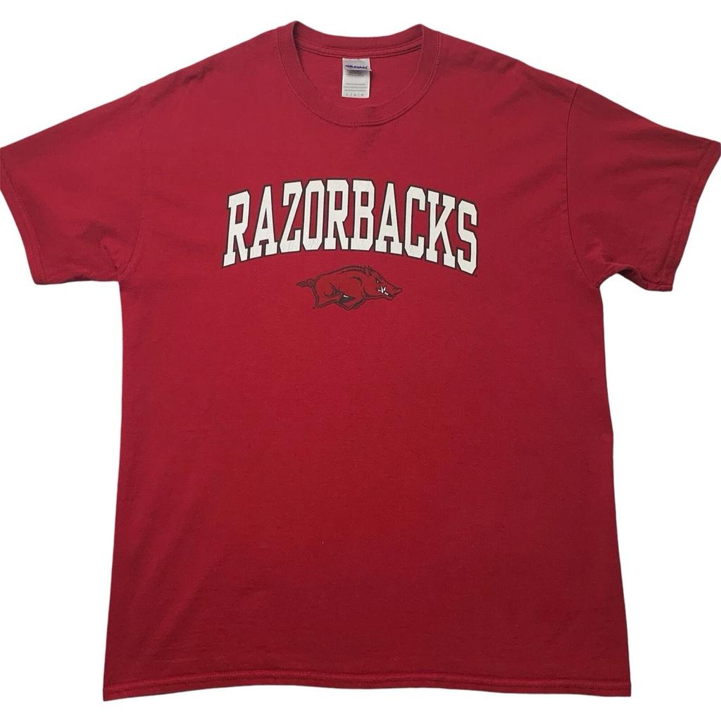 Arkansas Razorbacks College Football Team T Shirt Mens Size Large America Gildan