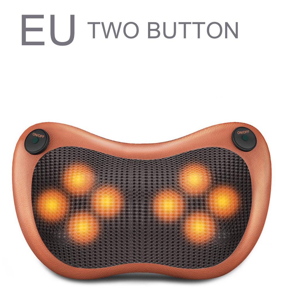 12/8/6/4 Heads Car Back Neck Massager Electric Massage Relaxation Pillow Cushion Home Waist Body