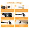 Ambitful 110cm Photography Heavy Ring Light Wall Mount Ceiling Triangle Boom Arm Studio Strobe Lights,Softbox Support Stand