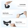 Replacement Silicone Face Cover for AMVR QUEST VR Face Reduces Light Leakage 3S, Cushion, Stain-Resistant, Sweat-Resistant, Washable, (Black)