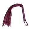 Faux Leather Flogger Whip Handmade Whip with Wooden Handle Adult Roleplay Whip Cosplay