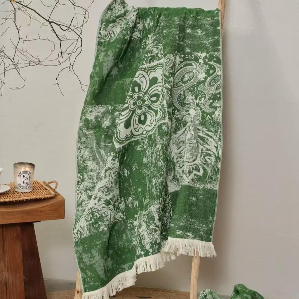 New Soft Ethnic Style Sun God Cotton Bath Towel - Skin-friendly & Absorbent