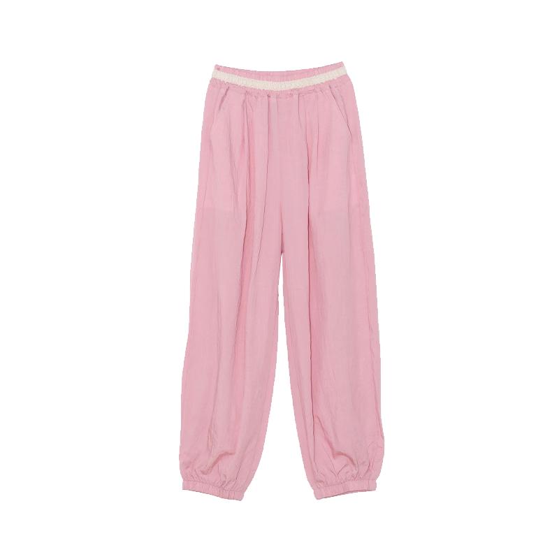 Fu Luomi Girls  Summer Lightweight Casual Pants 150