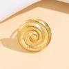 Fashion Stainless Steel Ocean Style Seashell Pearl Ring - Women's Casual Vacation Jewelry