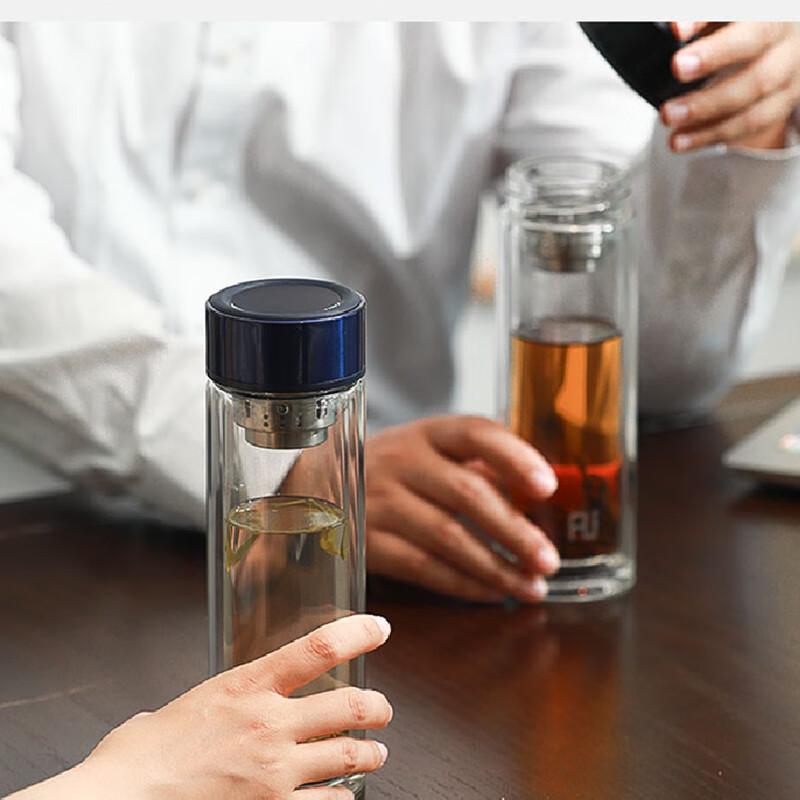 Fuguang FU+ Rui Double-Layer Glass Tea Cup with Infuser