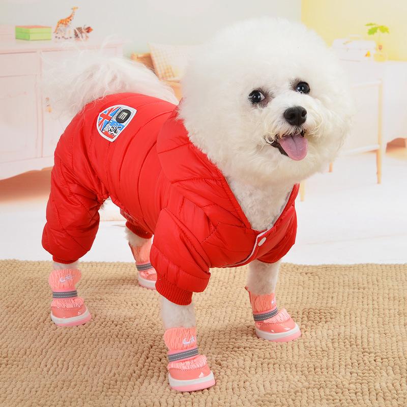 Warm Dog Clothes Winter Chihuahua Puppy Clothes Jumpsuit Dog Pet Clothes For Dog Winter Dog Clothes For Yorkies Pug Poodle 8-18