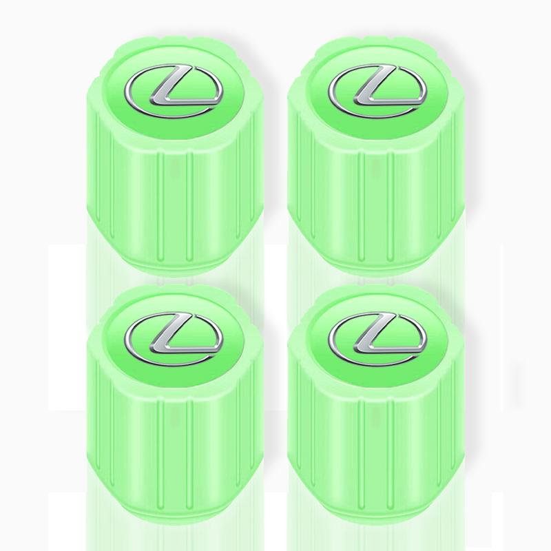 

4Pcs Luminous Car Tire Valve Caps Badge Emblem Styling For Lexus LS LC IS350 ES300 GS350 CT200h GX460 LX570 RX500h NX300 UX260