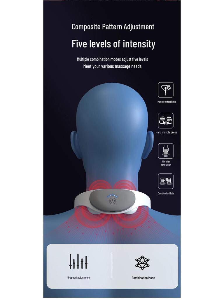 Cervical Neck Massager: Intelligent Heating & Pulse Therapy
