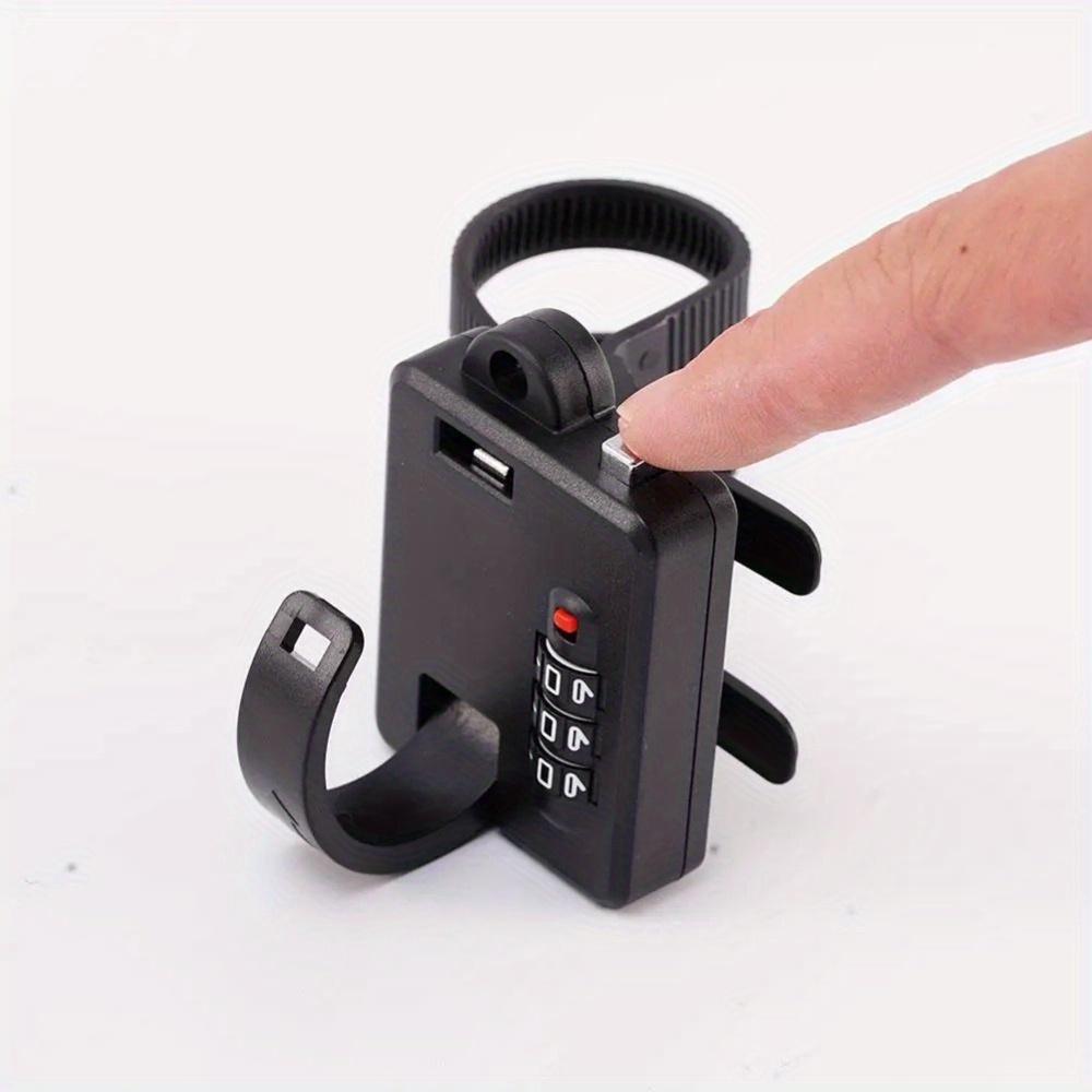 

1 шт. Замок для мотоциклетного шлема, противоугонный, безопасный замок, кодовый замок для мотоцикла, электрического велосипеда, электросамоката, аксессуар 1pc чёрный