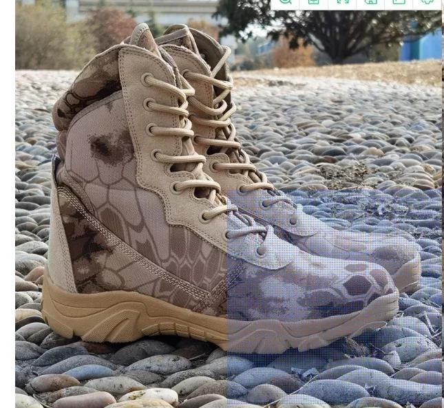 Camouflage Men Boots Work Safty Shoes Men Desert Boots Autumn Winter Special Sport Ankle Boots for Men Male Zapatos Hombre