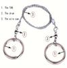 1/2pcs Portable Wire Saw, Stainless Steel Survival Chain Saw for Camping, Hiking, Cutting Wood, Trees & Branches, Outdoor Tool