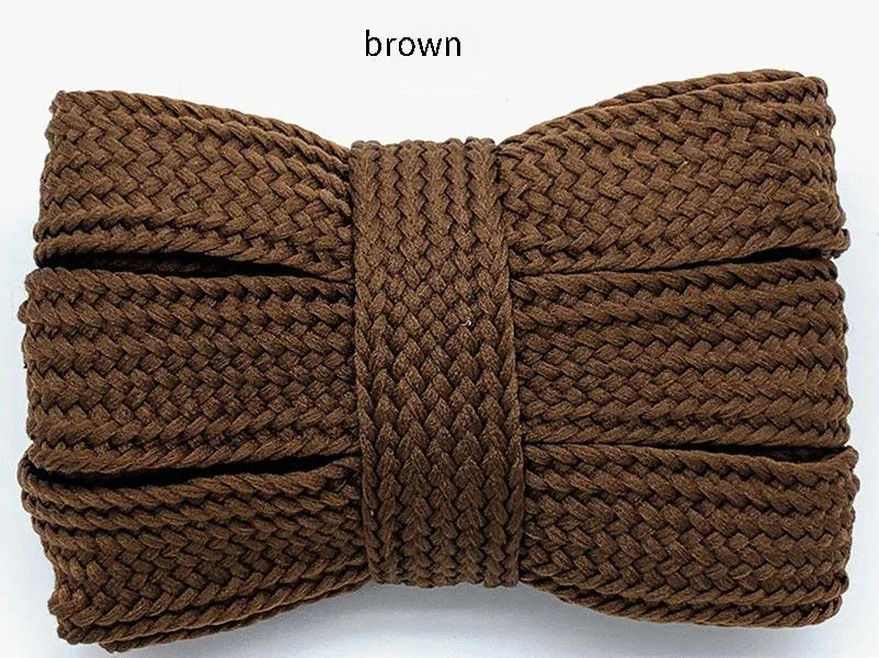 2CM Width Fat Shoe Laces - Cotton Rope Flat Thick Wide Shoelaces for Sneakers - Unisex 100/120/140/160CM Shoes Accessories