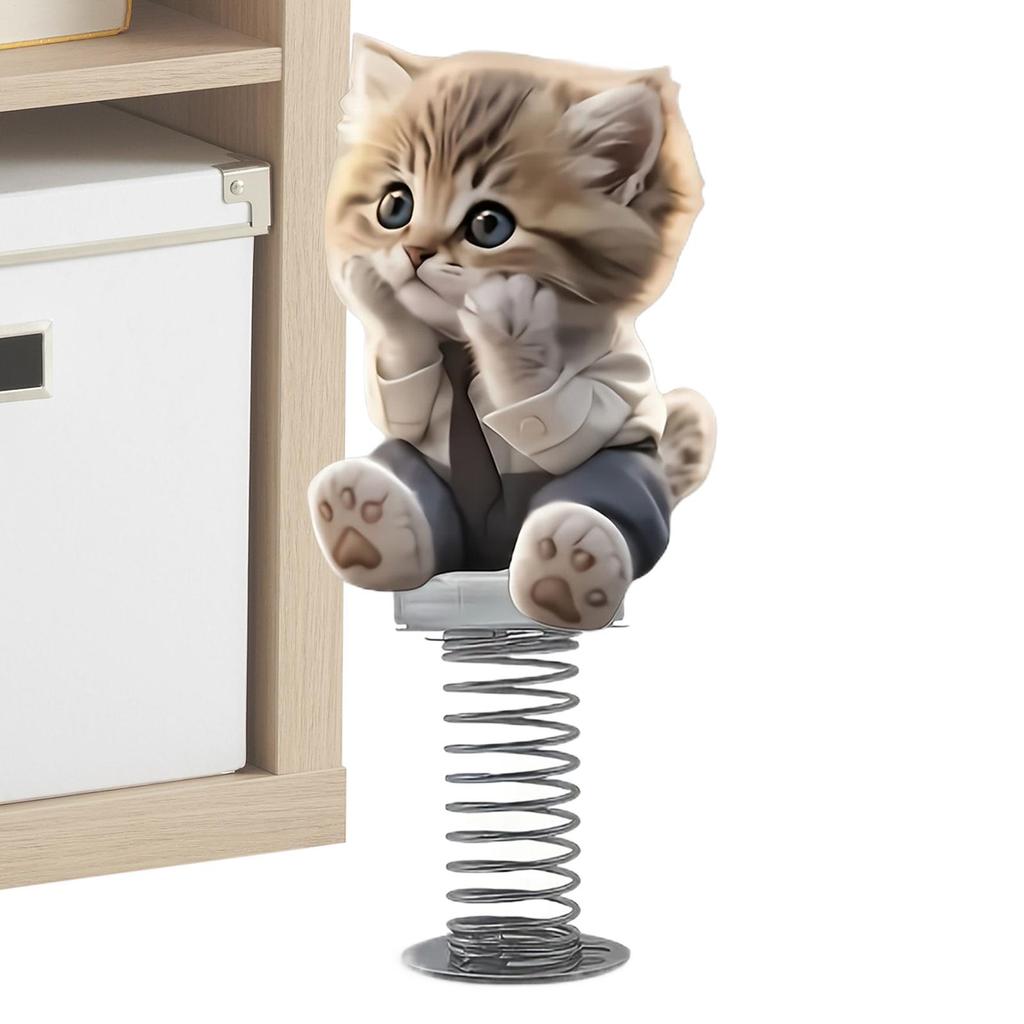 Car Decorations Cute Cat Bobble Car Dashboard Toy Decorative Interior Accessories Shake Head Dancing Toy Funny Cute Animal