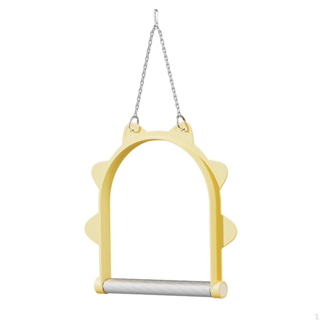 Parrot Swing Hanging Toy Chewing Perch Cage Accessory for Black Small Sized Birds Tiger