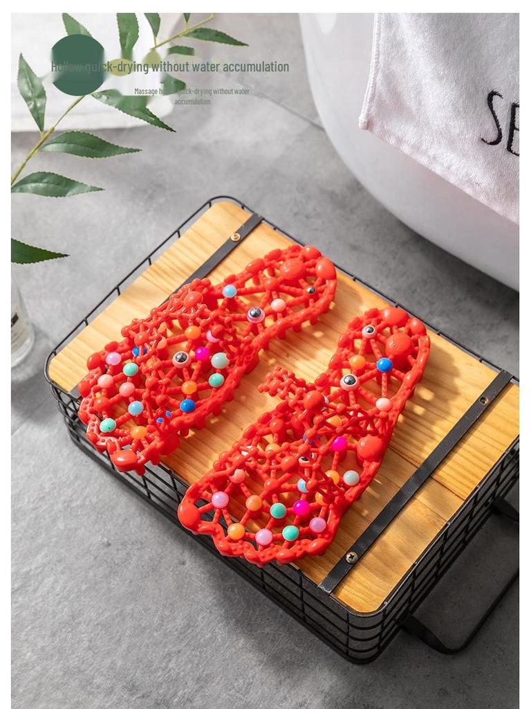 Papuci de masaj pentru femei de vară: Terapie pentru picioare, antiderapantă, uscare rapidă, utilizare în interior