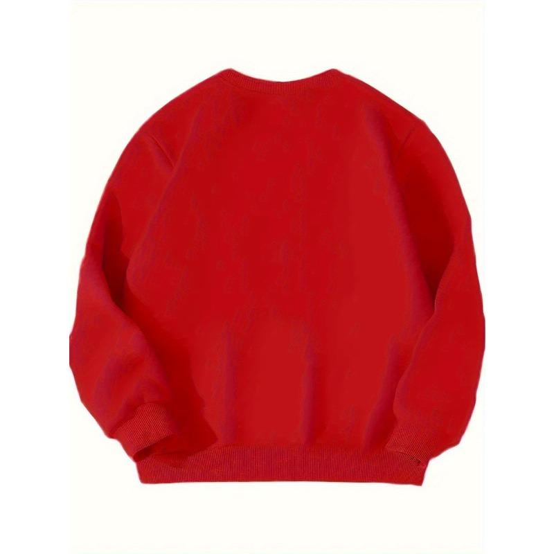 A Trendy Printed Sweatshirt for Girls, Perfect for Keeping Warm During The Autumn And Winter Seasons
