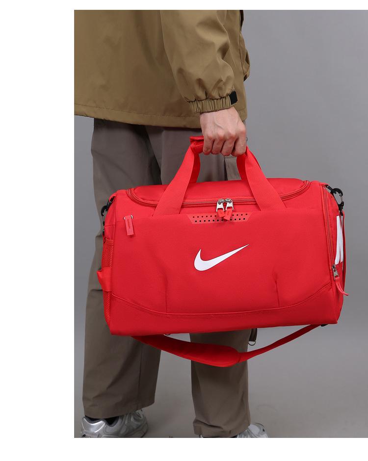 Unisex Sports Basketball Travel Bag with Shoe Compartment - Large Capacity, Crossbody & Handheld Features