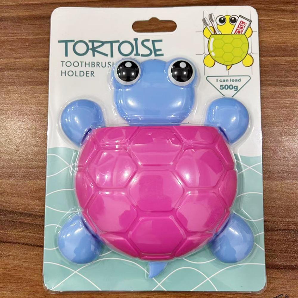 

Plastic Non-punching Toothbrush Holder Wall-mounted Strong Suction Cup Toothbrush Toothpaste Storage Rack Bathroom Storage Wall-mounted