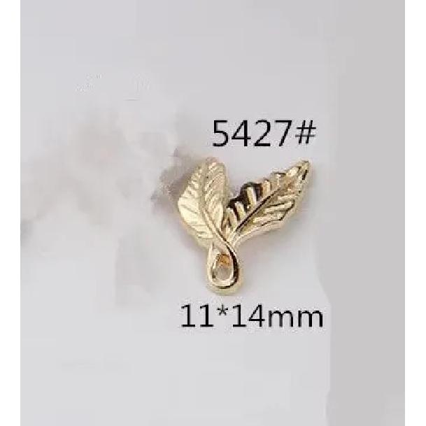 20Pcs KC Gold Copper Metal Leaf Charms Tree Leaves Charms Pendant for DIY Handmade Bracelet Necklace Jewelry Making Accessories