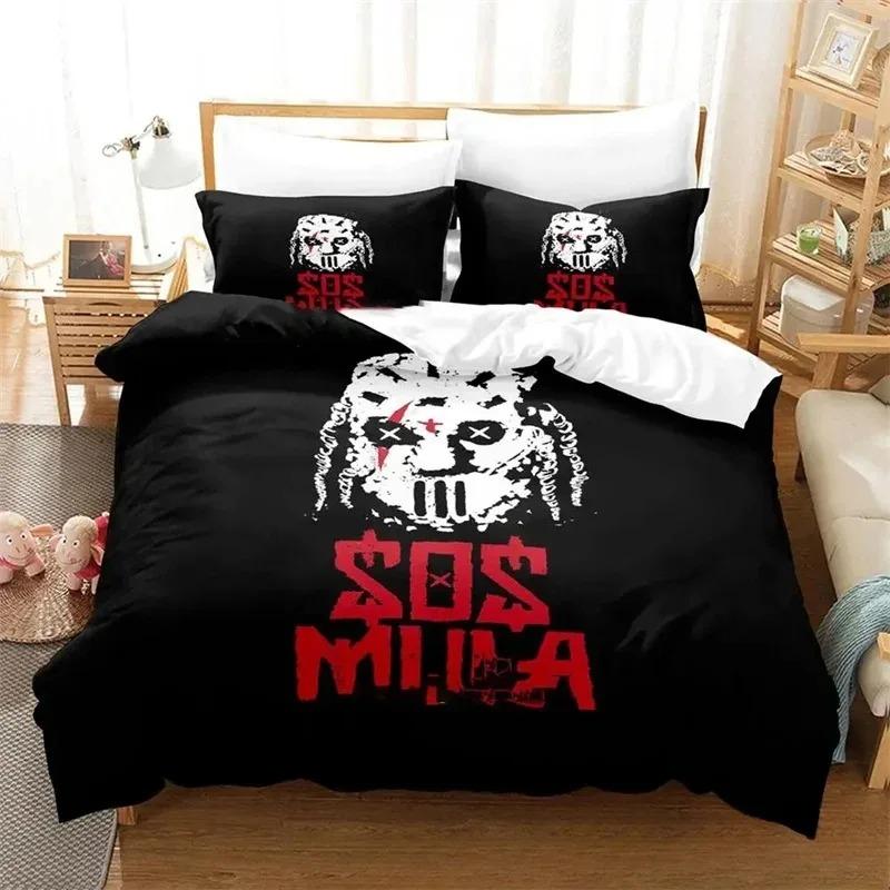 3D-print Zillakami Rapper Sängkläder Set Pojkar Flickor Enkel Dubbel Queen King Storlek Påslakan Örngott Säng pojkar Tonåringar Vuxna