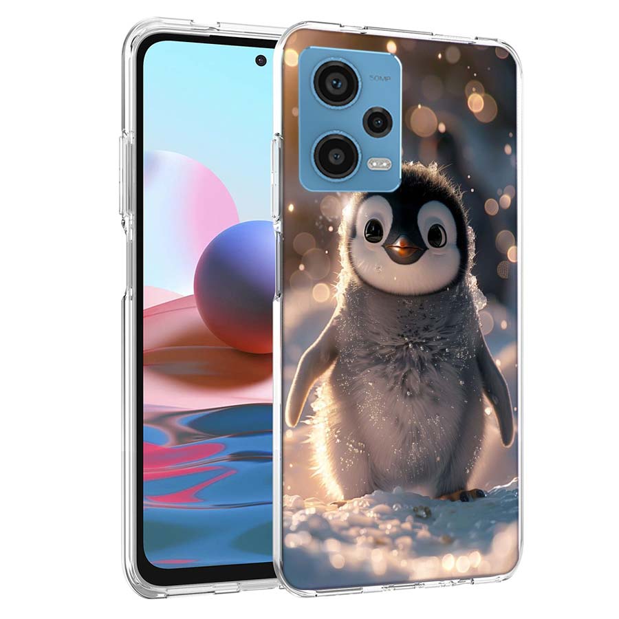 Süße kleine Pinguin Handyhülle Für Redmi Note 13 12 14 15 Pro Plus 13R 11 11T 11E 11S 10 Pro 10S 9 9S Hülle Handy Klar TPU Capa