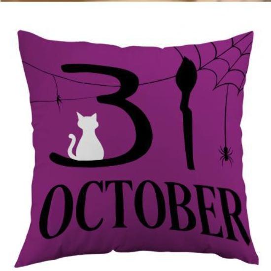 Halloween Polyester Printed Pillowcase Printed Home Living Room Sofa Decoration Cushion Bedroom Cushion