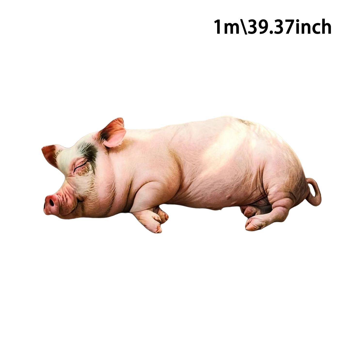 Treasuringu Gesimuleerde Slapende Varkens Pluche Speelgoed Kussen Cartoon Varkens Dieren Gevuld Poppen Kussens Bank Auto Huisdieren Zacht Speelgoed Cadeaus