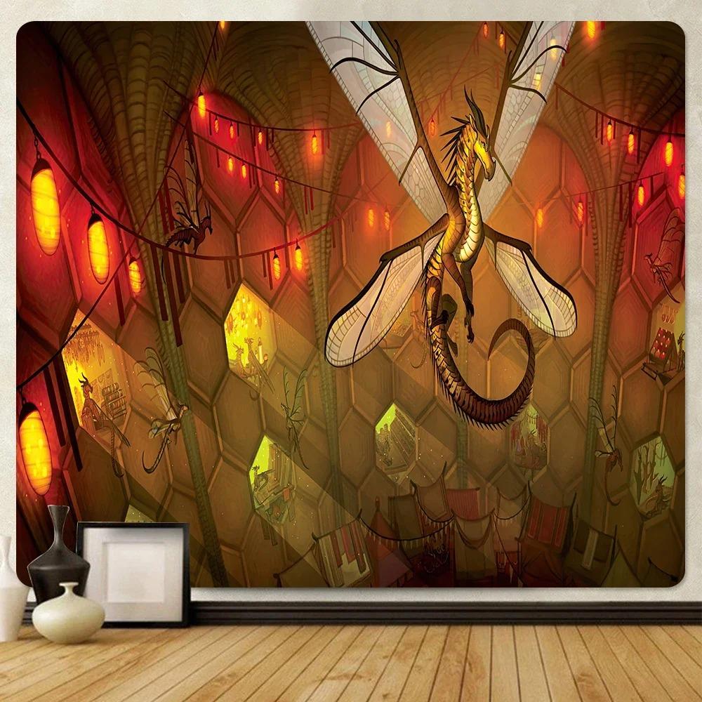 Древний гобелен с изображением дракона на поле битвы — фото 3