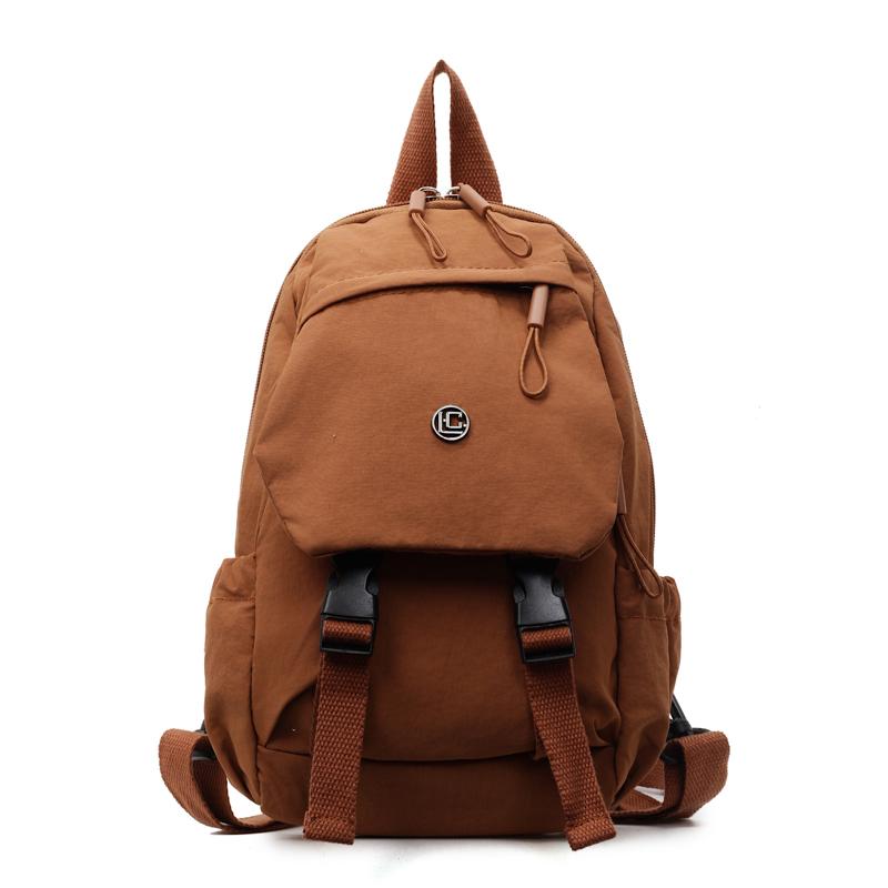 Simple Solid Unisex Small Backpack Versatile Large Capacity Backpack able Women's Chest Bag