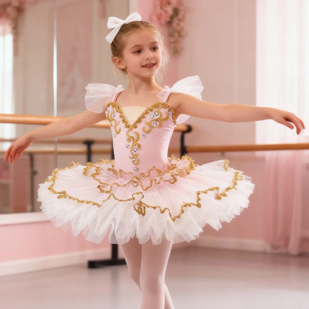 Sequin Kids Ballet Dress Puffy Performance Clothes Fashion Ballet Tutu Children
