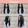 Latex Ghost Female Mask With Long Hair Design For Halloween And Haunted House