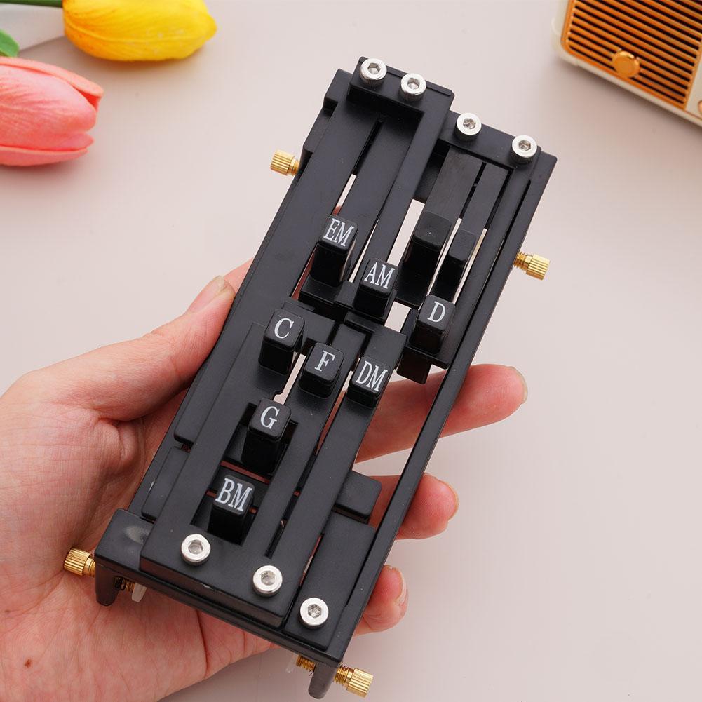 Guitar Chord Presser, Pocket Guitar Chord Practice Tool, Chord Helper for Beginners, Portable Chord Trainer for Acoustic Guitar