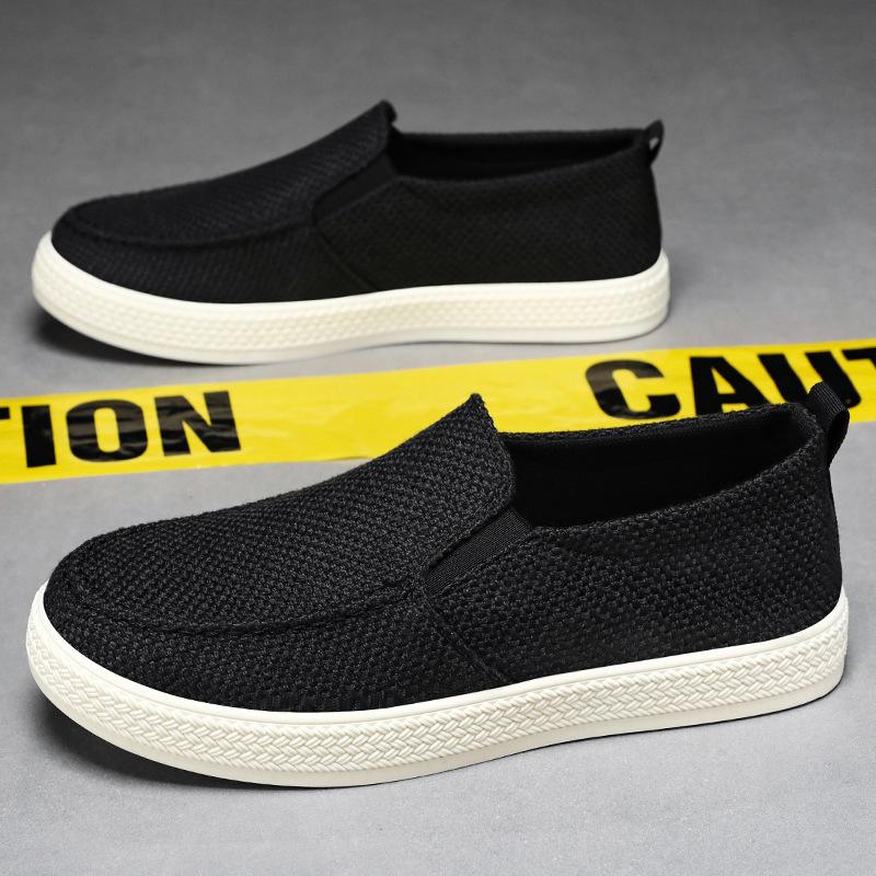 Men's Shoes Summer New One-pedal Lazy Shoes Breathable Men's Cloth Shoes Soft-soled Men's Single Shoes