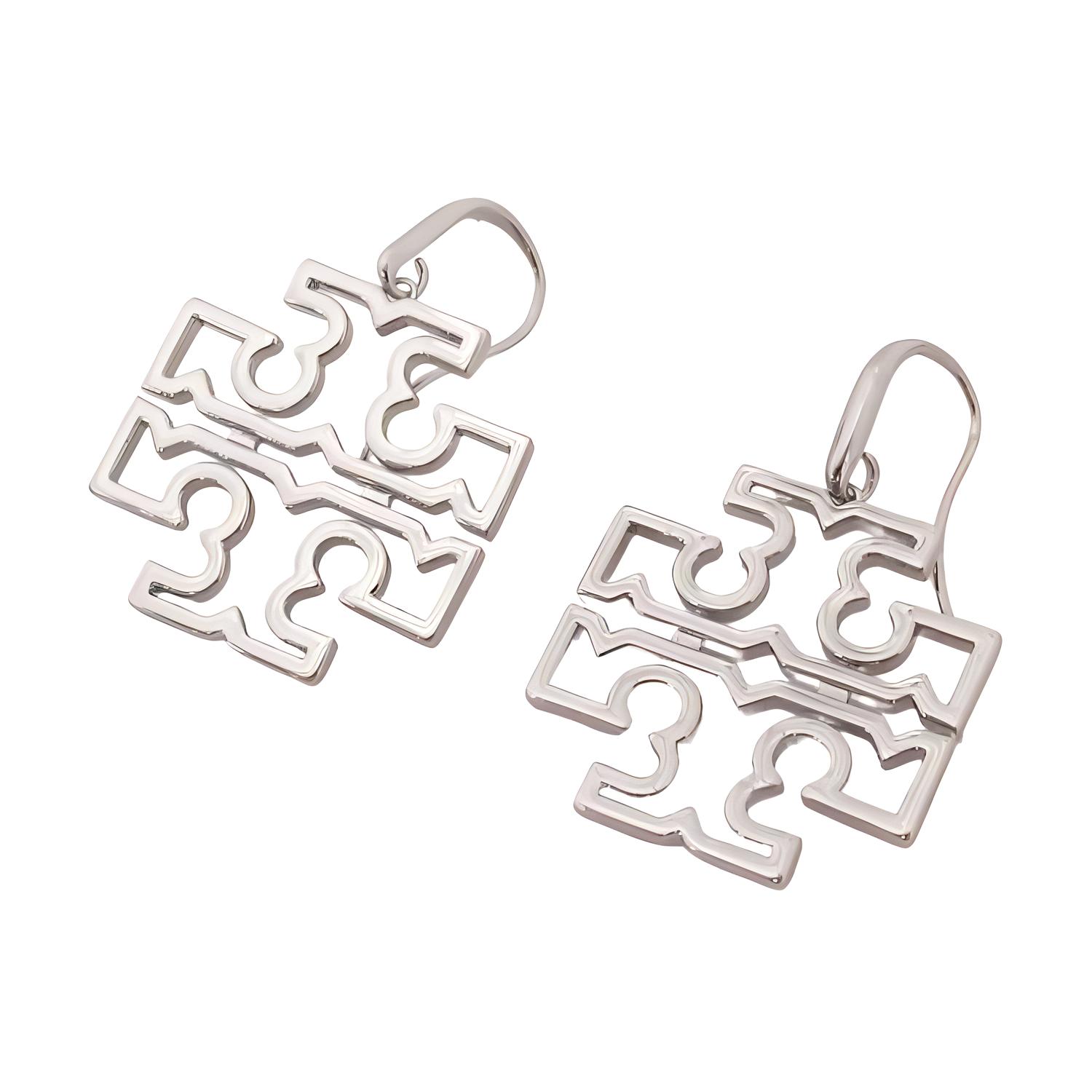 Tory Burch Solid Design Metal Earrings Women earrings Silver 158101022 F,Silver