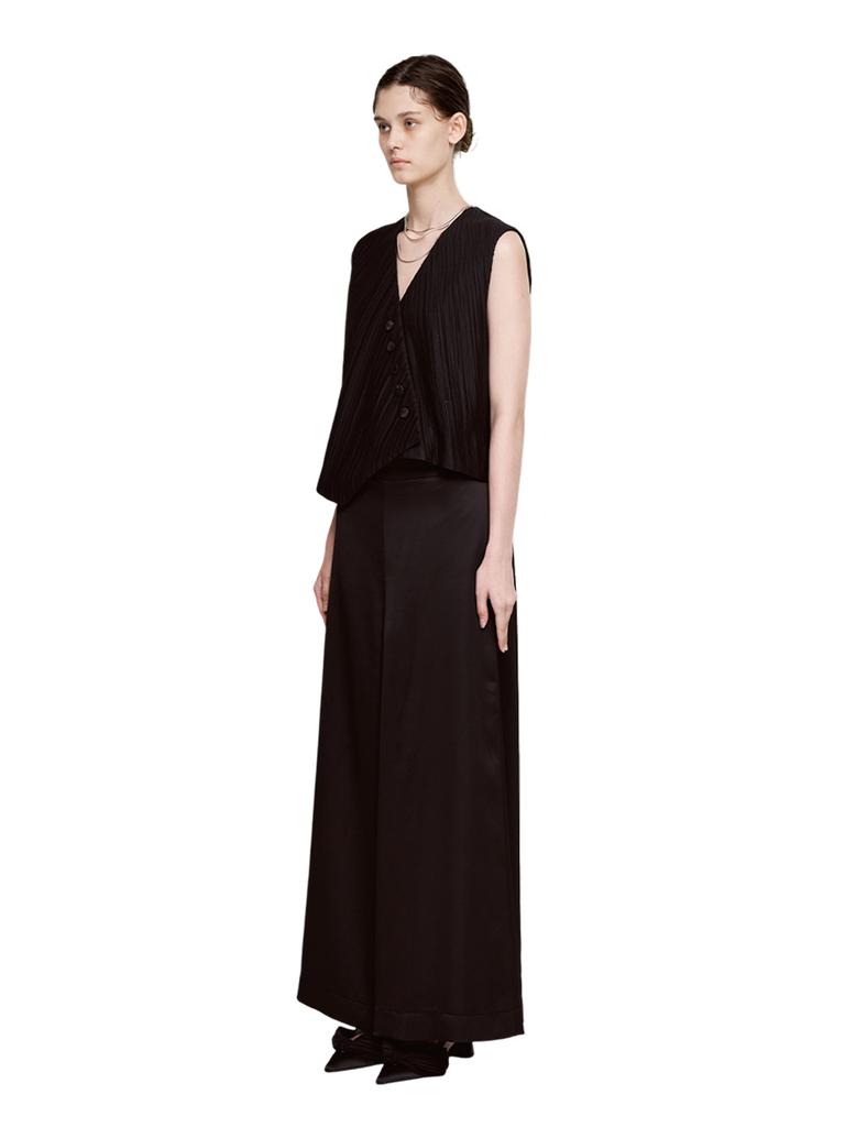 MER MER Satin Wide Pants_Black