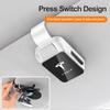 Car Sunglasses Holder Magnetic Clip and Ticket Clip Car Sunshade Accessories For Tesla Model 3 Model S X Model Y Juniper SpaceX DQ4