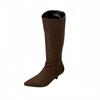 666-5~ French Pointed But Knee Boots Women's Boots New Tall Stacking Boots In Autumn and Winter 2025